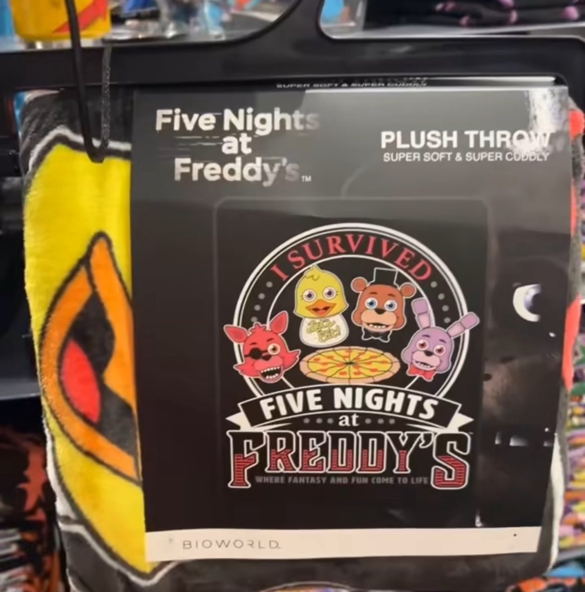 Five Nights at Freddy Throw Blanket