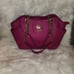 Michael Kors Jet Travel Large Chain Shoulder Tote Handbag Leather hot pink