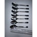 Oneida Modern Ridged Square Stainless Flatware Replacement Set 7 Pc Teaspoons