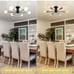 Modern Sputnik Chandeliers,6 Light Ceiling Light Fixture,Black and Gold Semi Flu
