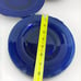 3 Vintage COBALT BLUE GLASS Luncheon/Salad PLATES 8 Excellent!