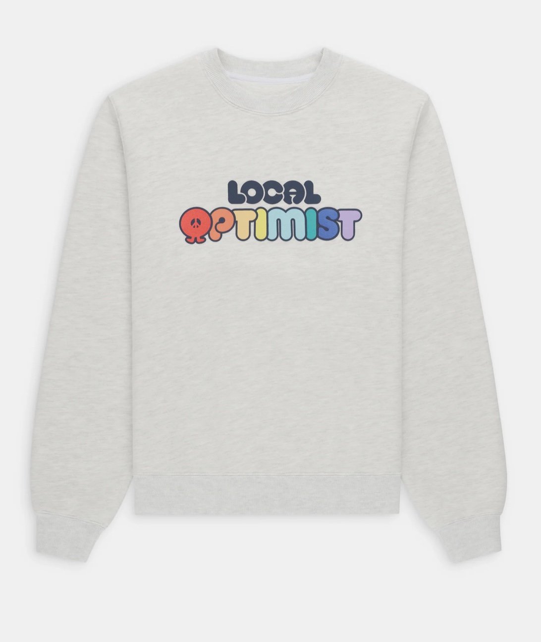 NEW MADHAPPY LOCAL OPTIMIST FLEECE CREWNECK SIZE LARGE