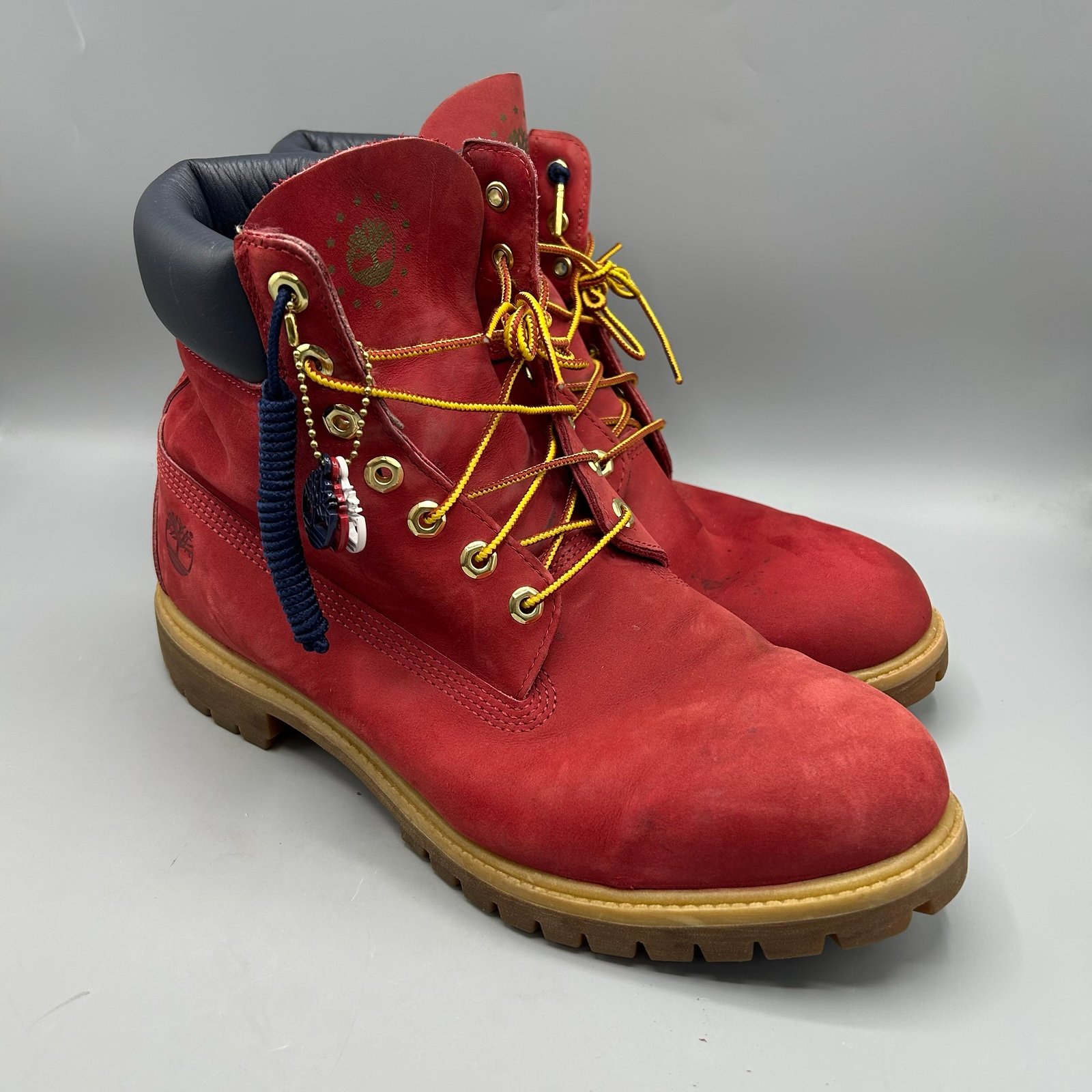 Timberland Patriots Boots Mens Size 12 M Red Premium Limited Release A1FNH5040.