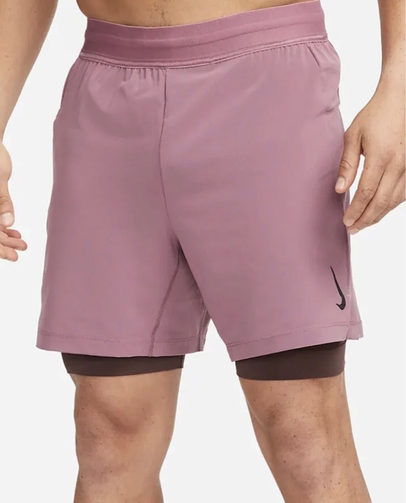 NIKE YOGA DRI-FIT 2-in-1 MENS SHORTS