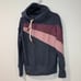 Naketano Women's Sweatshirt Hoodie Cowlneck Blue Pink Large Fleece Cozy