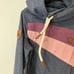 Naketano Women's Sweatshirt Hoodie Cowlneck Blue Pink Large Fleece Cozy
