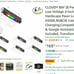 CLOUDY BAY lighting 8 pack 12 Volts 4 Inch 2W Smart Hardscape Paver Light,2K,RGB