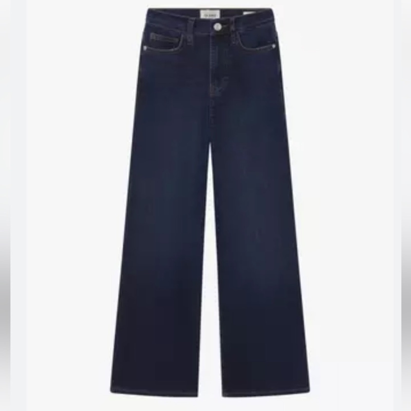 FRAME Le Slim Palazzo Jeans, Majesty Dark Wash Wide Leg Hugh Waisted Size 32