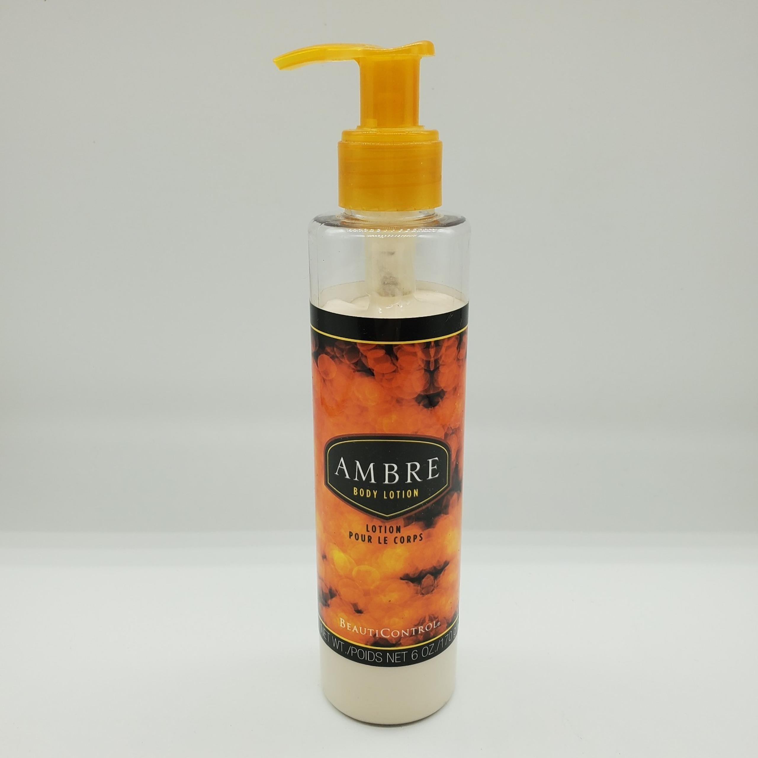 AMBRE 6oz Body Lotion Pump Hydrating and Moisturizing Amber - BeautiControl