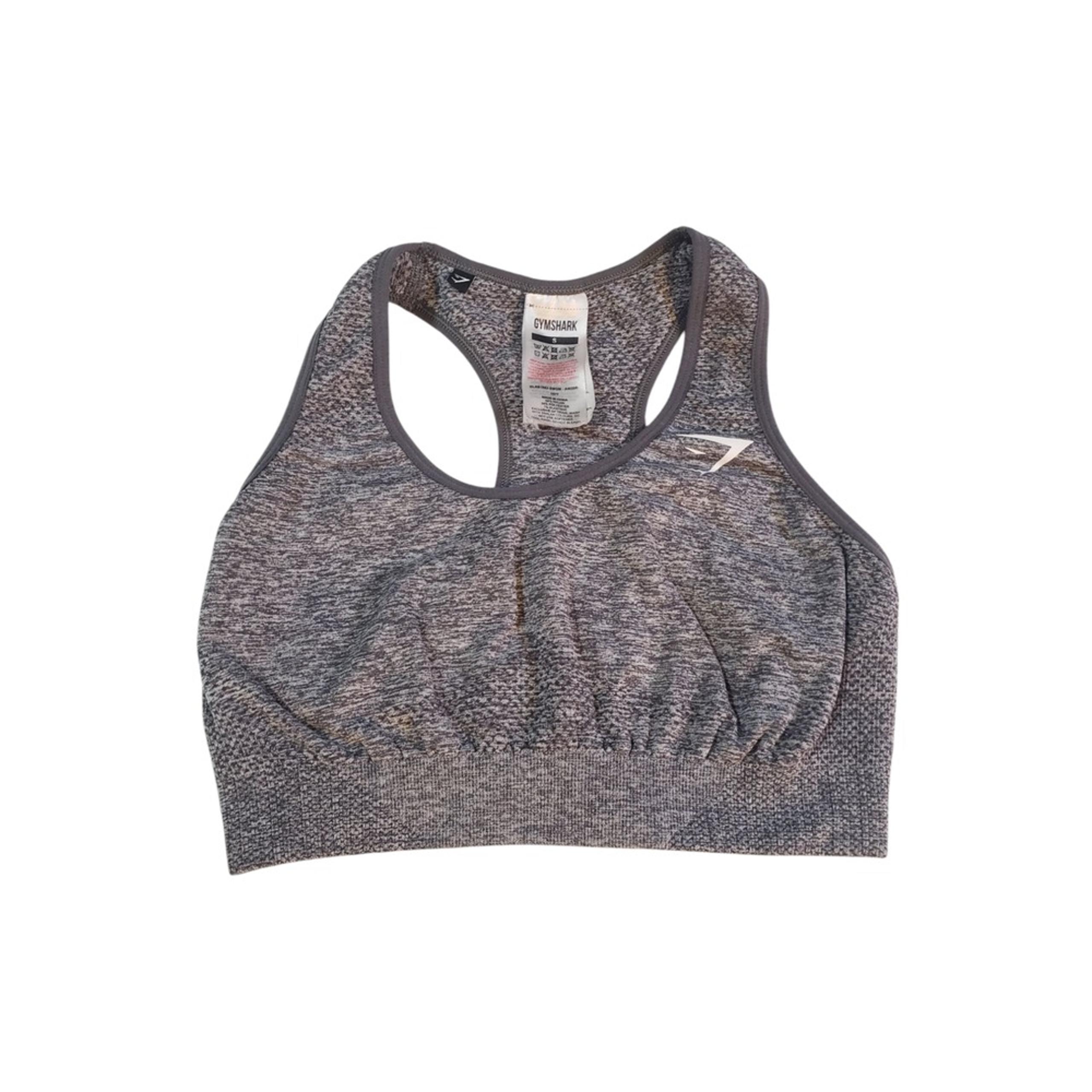 Gymshark Seamless Low Support Sports Bra Womens Small Smokey Gray Gym Active