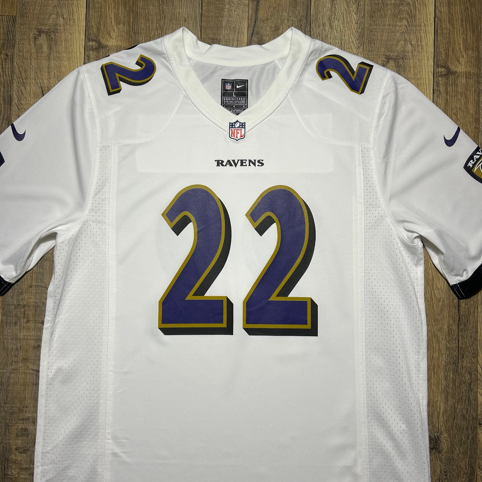 Baltimore Ravens #22 Derrick Henry Authentic Nike NFL Football Jersey Mens L New