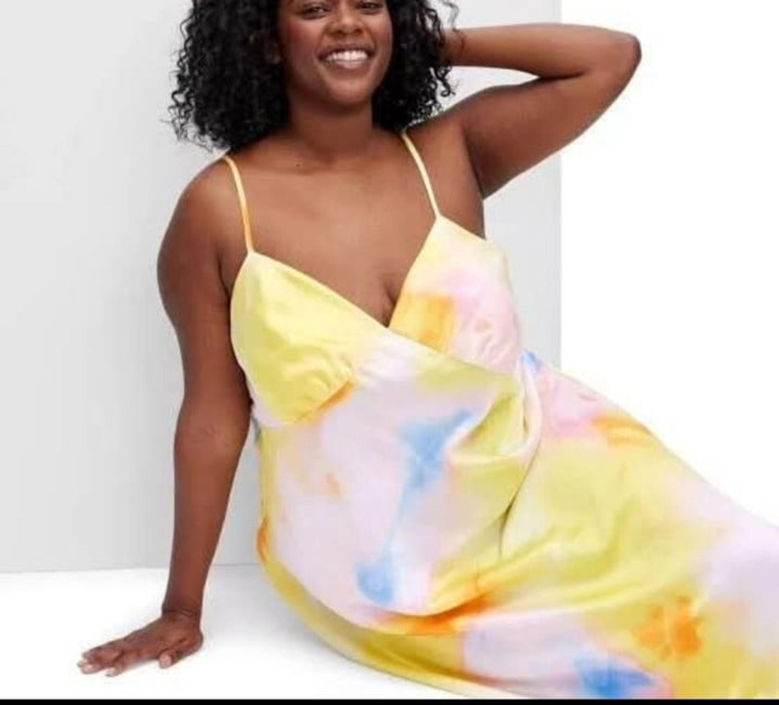 Diane Von Furstenberg intimate sleep midi dress women's babydoll Plus size 2X.