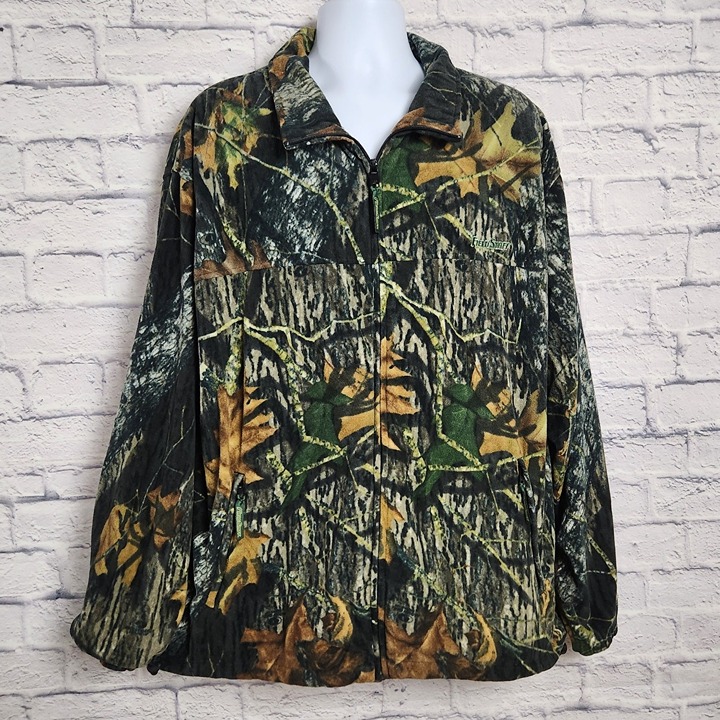 Vintage Field Staff Jacket Mens Size 2XL Camo Fleece