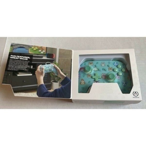 NEW Wired Controller for Nintendo Switch Animal Crossing New Horizons By PowerA