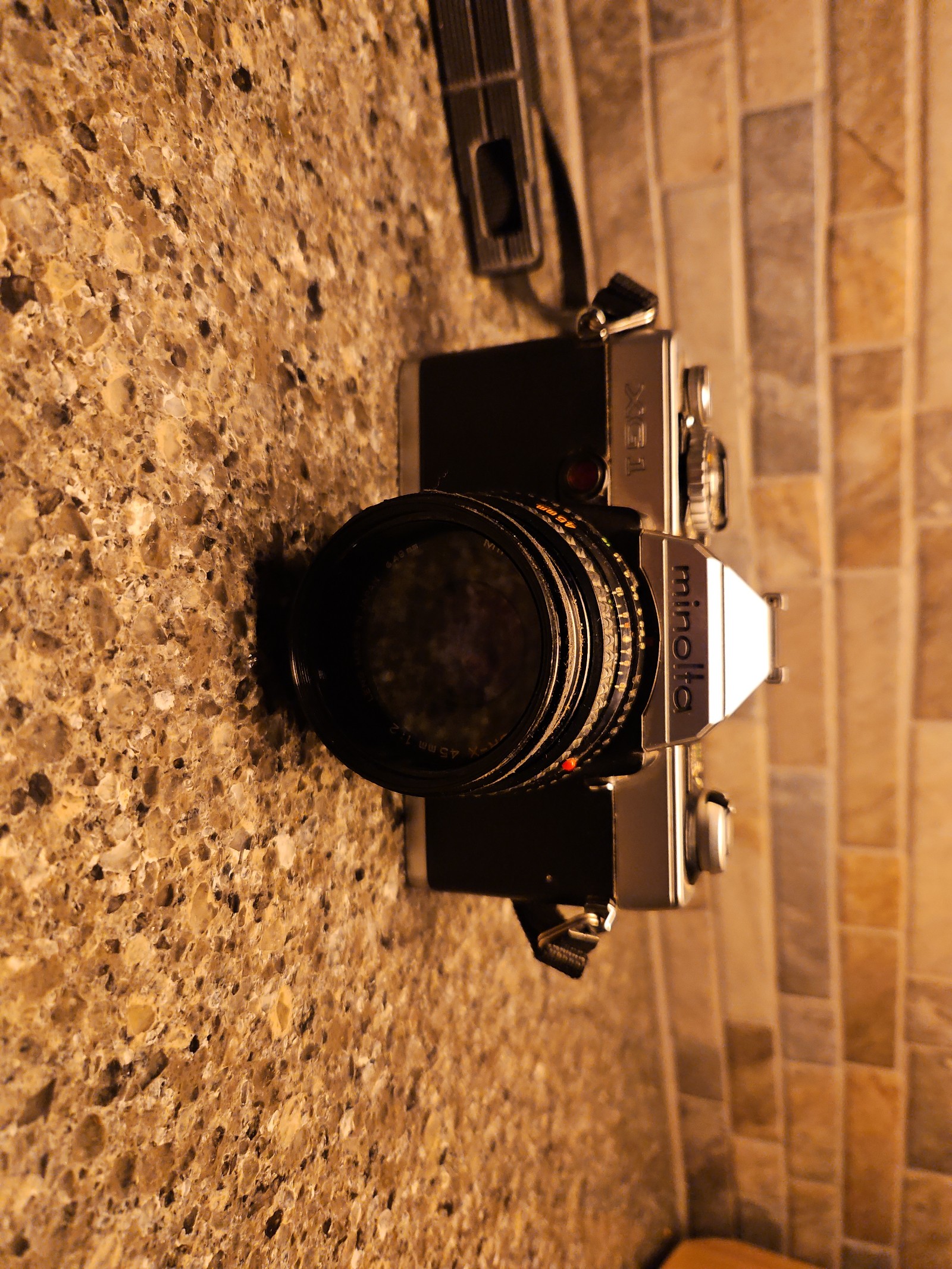 MINOLTA XG1 with MINOLTA MD ROKKOR-X 45mm Lens.