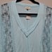 POL Light Blue Lace Top