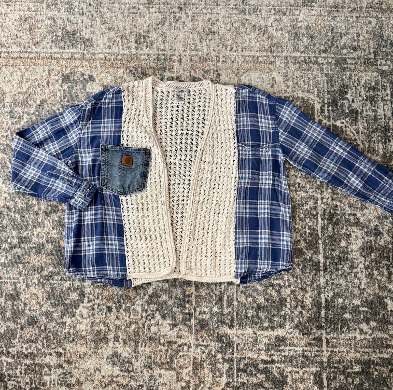 Reworked Carhartt Cardigan