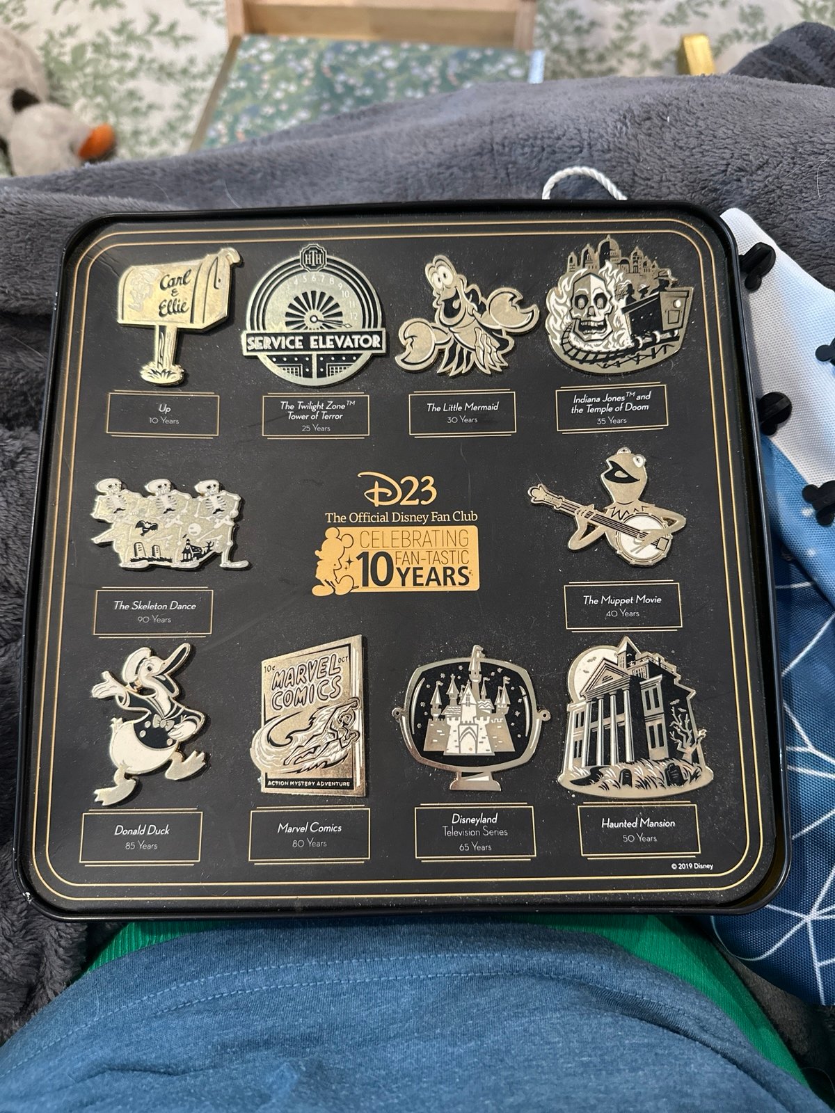D23 Disney Fan Club 10 Year Anniversary Pins
