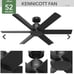 NIB-Hunter Kennicott indoor/outdoor 52” Ceiling Fan