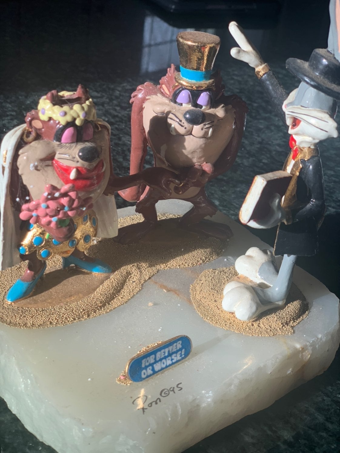 Taz, Mr. and Mrs. statue