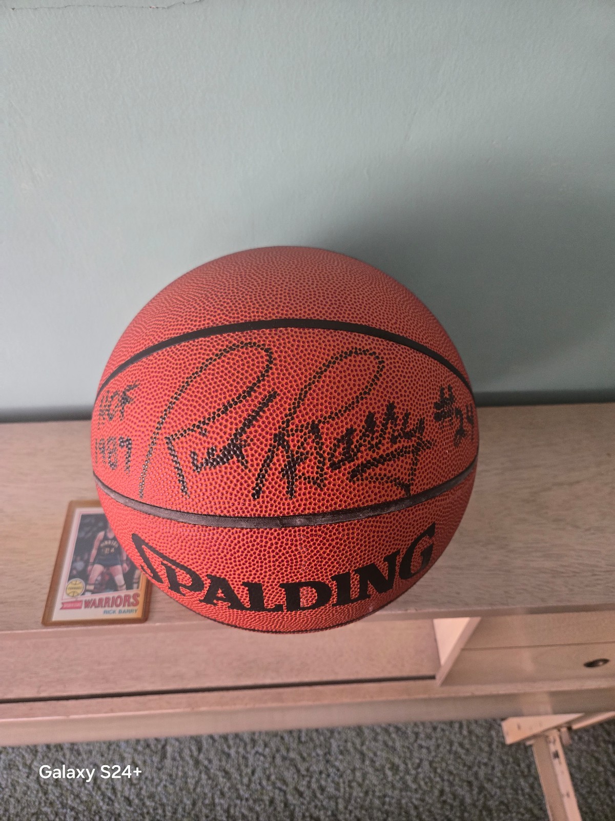 Rick Barry Authographed Basketball