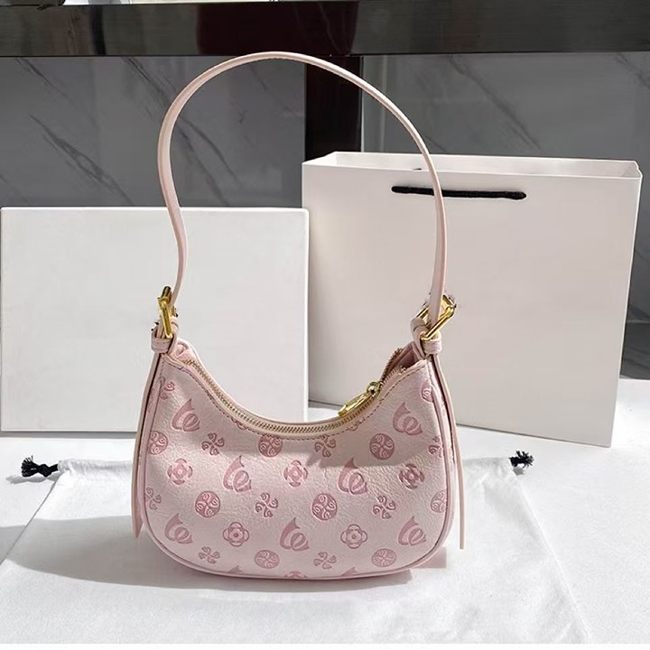 CK niche pink crescent bag