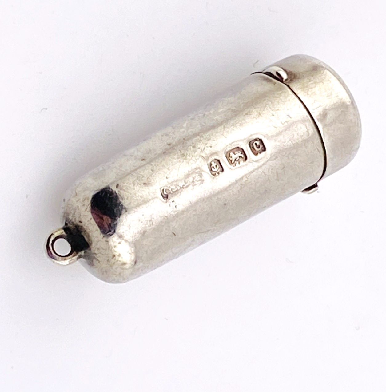 Antique Sterling Silver Needle Case For Chatelaine Birmingham 1851 English Marks
