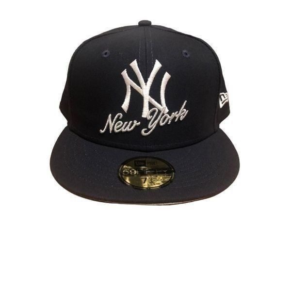 New Era New York Yankees Dual Logo 59FIFTY Fitted Hat Cap Size 7 3/4