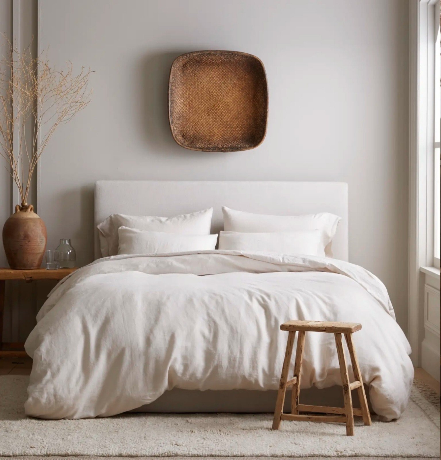 NWOT European Linen Duvet Cover Quince King/California King