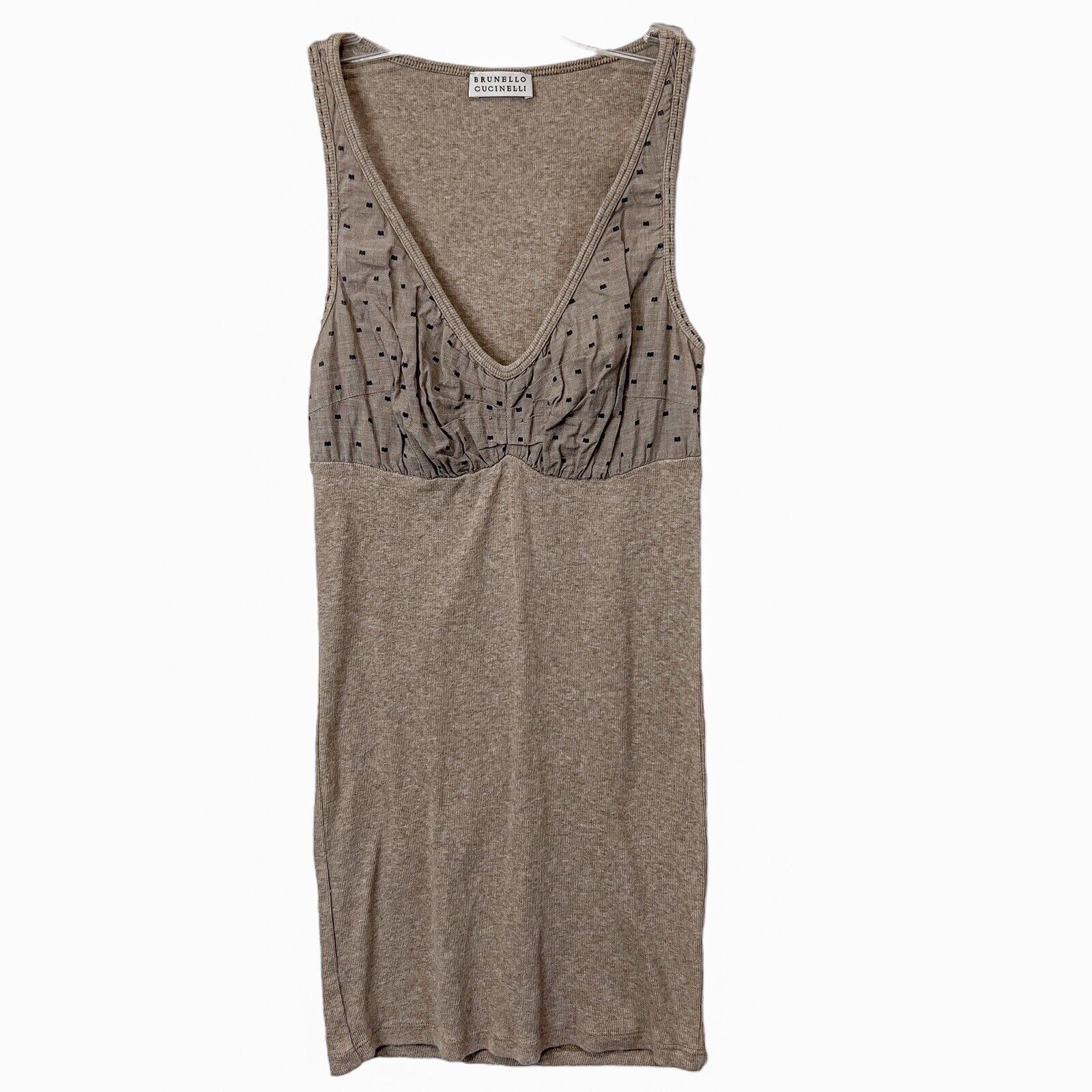 Brunello Cucinelli Tan Neutral Tank Top Size XS