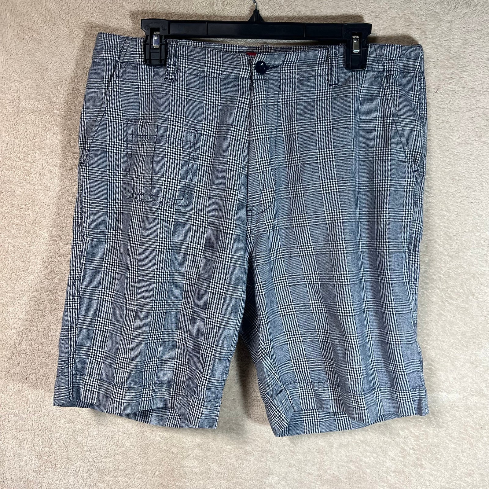 Supreme Plaid Shorts 9” Mens 32 Gray