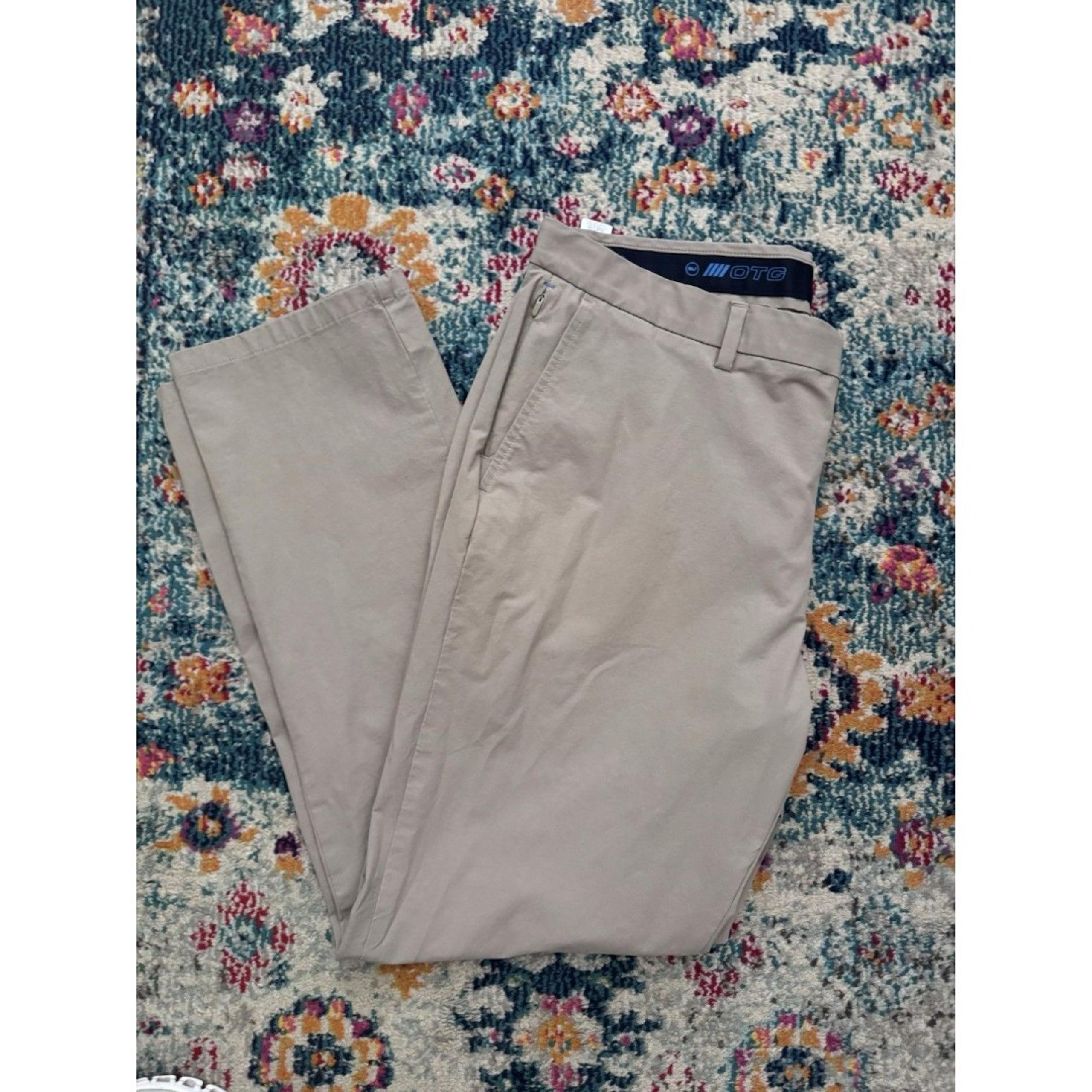 Vineyard Vines On The Go Pants Mens 38x31 Beige Stretch Golf Athleisure Comfort