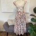 Free People Love You Midi Dress Garden Floral Neutral Pockets Size S NWT