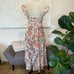 Free People Love You Midi Dress Garden Floral Neutral Pockets Size S NWT