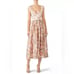 Free People Love You Midi Dress Garden Floral Neutral Pockets Size S NWT