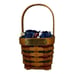 Vintage Longaberger 1997 Happy Holidays Basket Liner Protector Combo Miniature