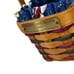 Vintage Longaberger 1997 Happy Holidays Basket Liner Protector Combo Miniature