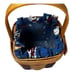 Vintage Longaberger 1997 Happy Holidays Basket Liner Protector Combo Miniature