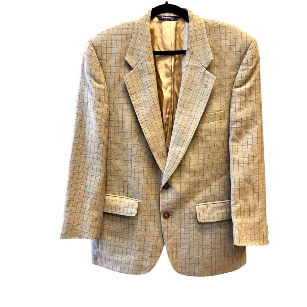 Vintage Burberry of London for Lord&Taylor Tan Wool Blazers Men Size 42L* EUC