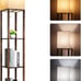 Floor Lamp with Shelves, Modern Shelf Lamp for Display Storage