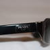 Prada Silver Rectangular Frame Black Lenses Sunglasses
