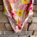 Hurley pink yellow tropical body swimsuit NWT Small