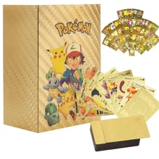 165 Pokémon Cards Gold Foil Pack Collectible Cards Charizard W/Full Art Rare New
