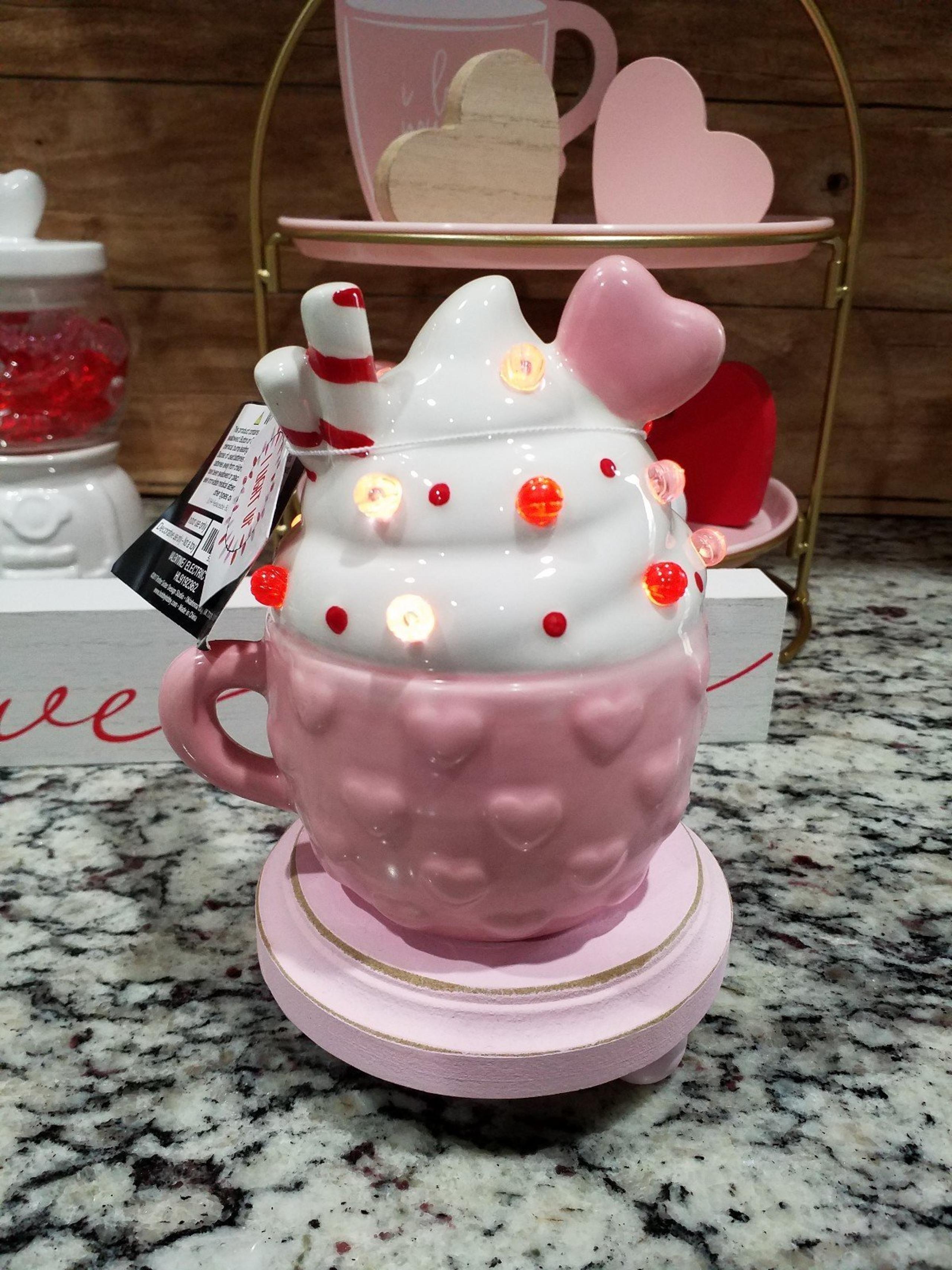 Ceramic Valentine's Day Light Up Cocoa Mug