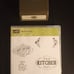 Stampin Up NIP Label Me Pretty Stamp Set and Coordinating large die