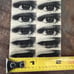 1960s Vari Vue Lenticular Moving Black and White Eyes Uncut sheet of 14 HTF