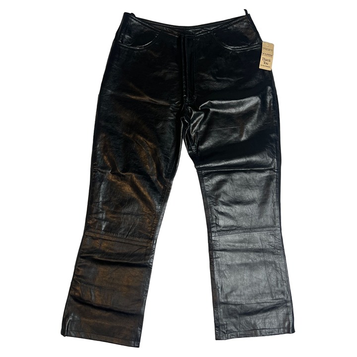 Vintage Maxima Wilsons Women's Black Leather Pants Size 10