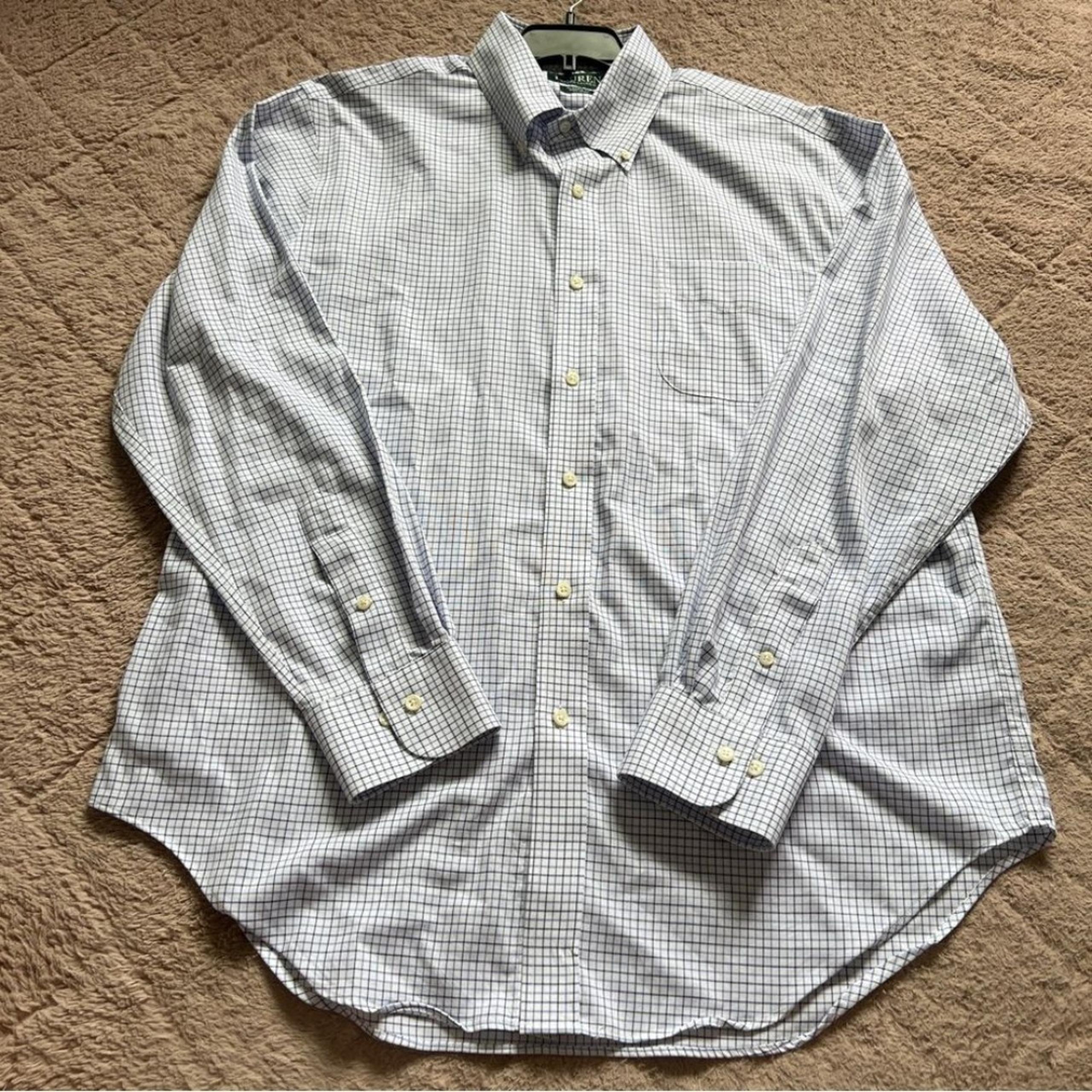 Ralph Lauren Classic Fit Non Iron Long Sleeve Button Down Men’s Neck Size 16 1/2