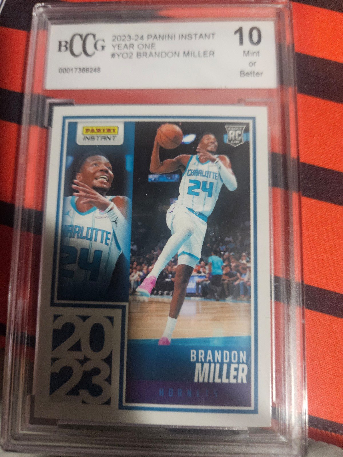 BRANDON MILLER RC PANINI INSTANT GRADED 10!!!