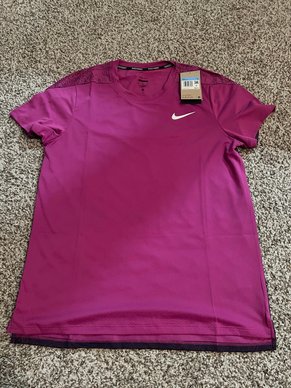 Nike Dri-Fit Court Slam Tennis Jersey Shirt FQ2018-518 purple Men’s M New